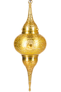 Pendelleuchte Hayati Gold 55cm | Marokkanische Lampe aus...
