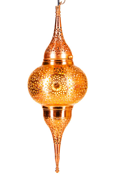 Pendelleuchte Hayati Kupfer 55cm | Marokkanische Lampe aus Messing