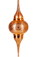 Pendelleuchte Hayati Kupfer 55cm | Marokkanische Lampe aus Messing