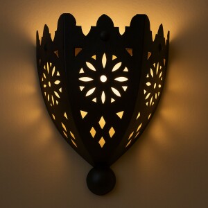 Marokkanische Wandleuchte Kamal 26cm | Handarbeit Vintage...