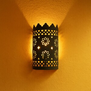 Orient Wandlampe Lera H 30 cm | Metall-Patina in Handarbeit